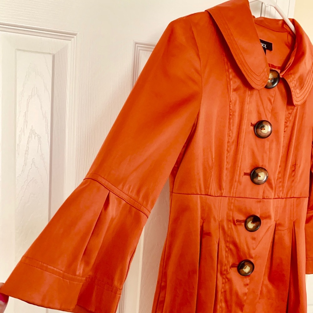 BCX Orange Women's Dress Coat
